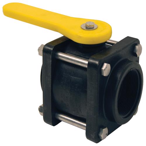 PVFPS200 Polypropylene Compact Bolted Ball Valve Female